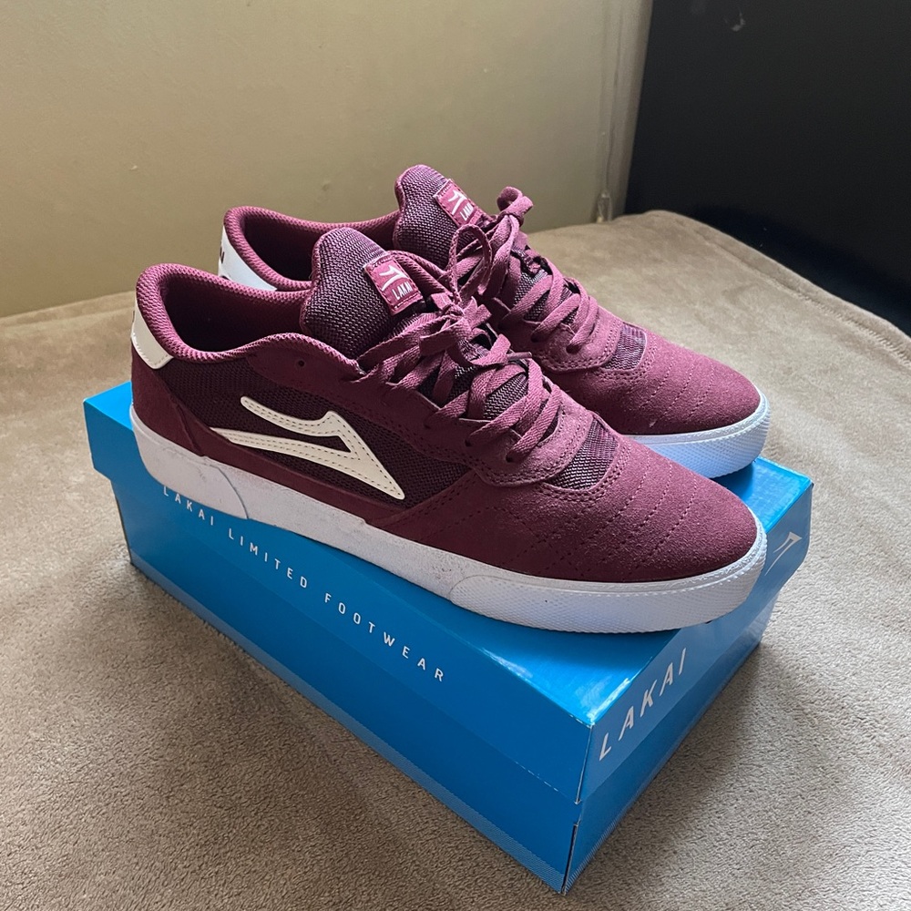 LAKAI Cambridge Burgundy Suede Men’s 10 (NEW w/ BOX)